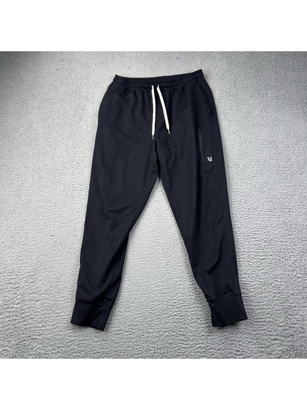 Vuori Sunday Performance Joggers Mens Large Black Active Pants Drawstring